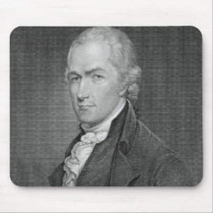 Alexander Hamilton (1757-1804) engraved by John Fr Mouse Mat