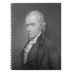 Alexander Hamilton (1757-1804) engraved by John Fr Notebook