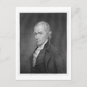 Alexander Hamilton (1757-1804) engraved by John Fr Postcard