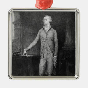Alexander Hamilton, after the painting of 1792 Metal Tree Decoration