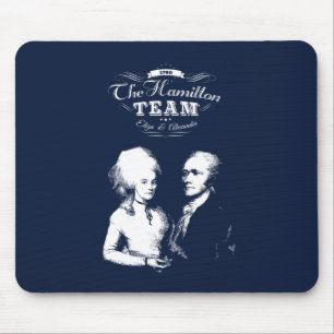 Alexander Hamilton, Eliza. History Gifts. Portrait Mouse Mat