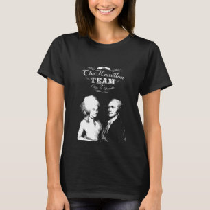 Alexander Hamilton, Eliza. History Gifts. Portrait T-Shirt