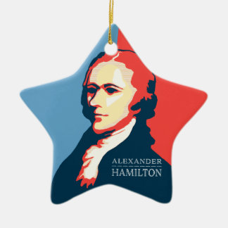 Alexander Hamilton for Your Christmas Tree Ceramic Tree Decoration