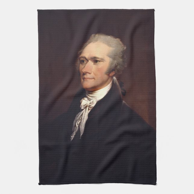 Alexander Hamilton Founder & Federalist Papers Tea Towel (Vertical)