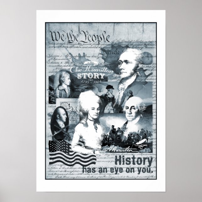 Alexander Hamilton George Washington History Gifts Poster (Front)