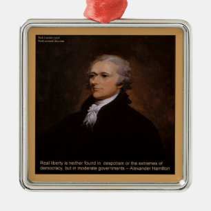 Alexander Hamilton Gifts Metal Tree Decoration