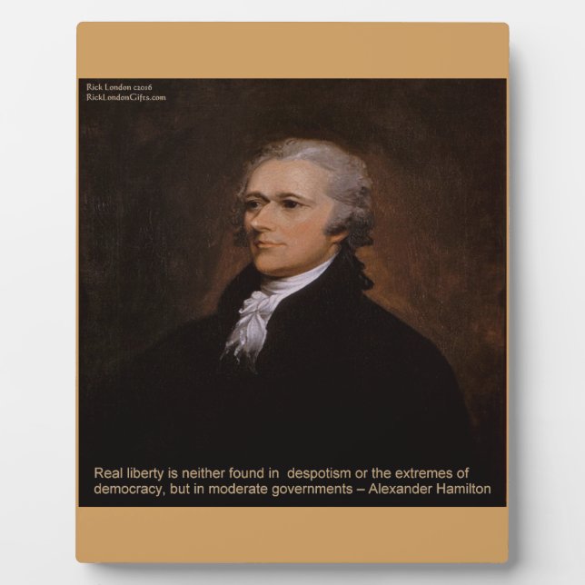 Alexander Hamilton Gifts Plaque (Front)