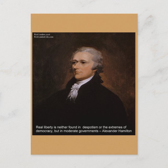 Alexander Hamilton Gifts Postcard (Front)