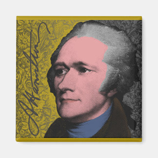 Alexander Hamilton Pop Art Portrait Magnet