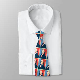 Alexander Hamilton Pop Art Portrait Tie
