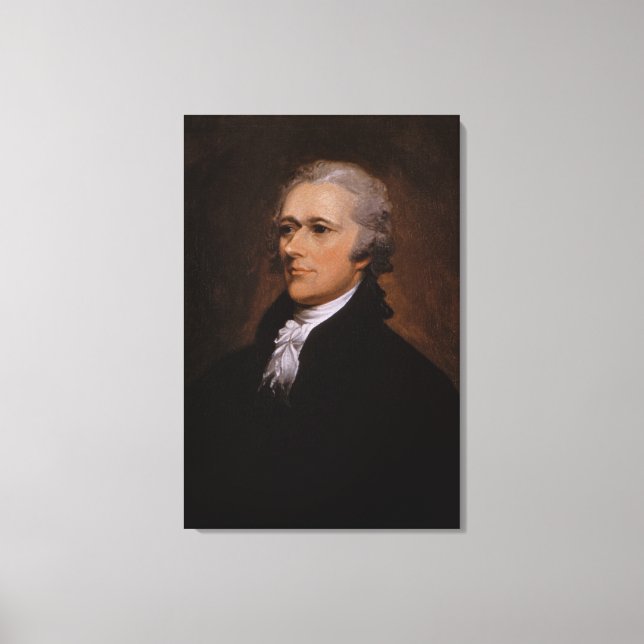 Alexander Hamilton portrait by John Trumbull Canvas Print (Front)