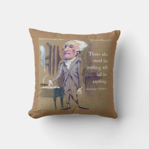Alexander Hamilton & Quote Throwpillow