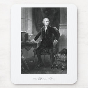 Alexander Hamilton Sitting At His Desk Mouse Mat
