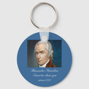 Alexander Hamilton Smarter than you colour Key Ring