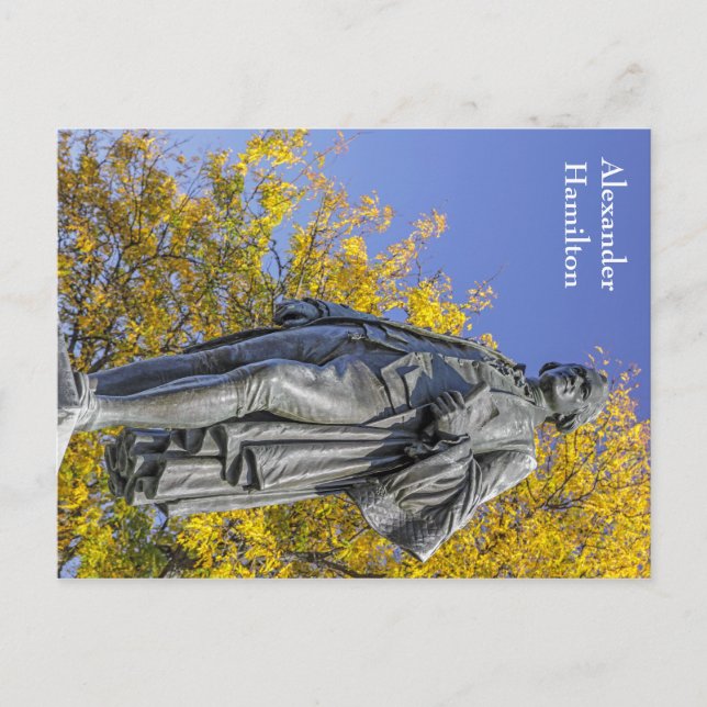 Alexander Hamilton Statue Postcard (Front)
