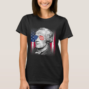 Alexander Hamilton Usa Flag Patriotic American 4th T-Shirt