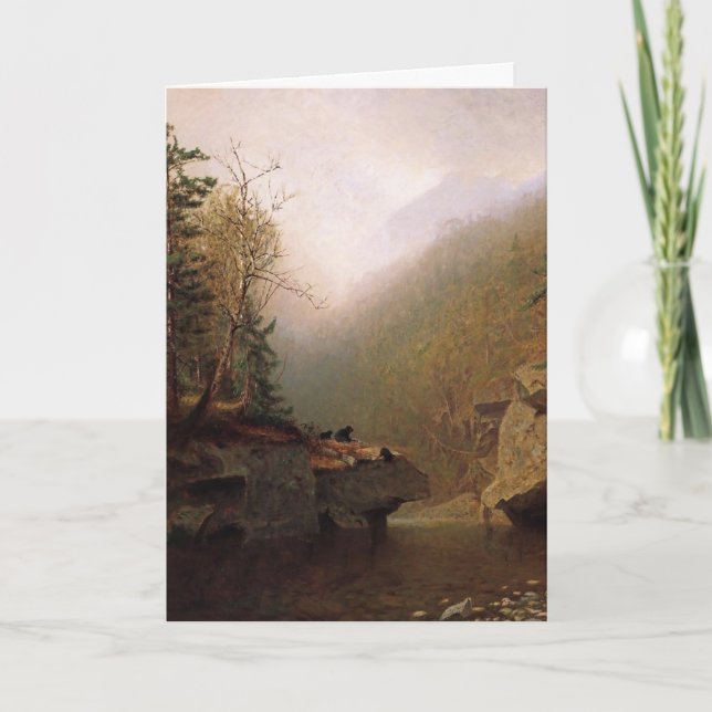 Alexander Helwig Wyant, Three Bears Thank You Card (Front)