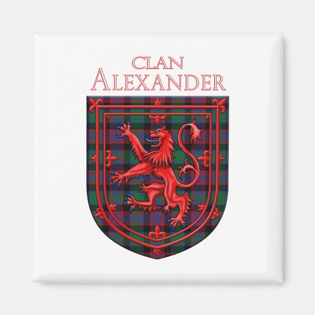 Alexander Hunting Tartan Scottish Plaid Magnet (Front)