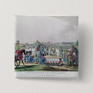 Alexander I and Napoleon 15 Cm Square Badge