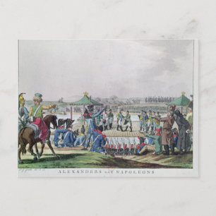 Alexander I and Napoleon Postcard
