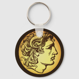 Alexander III of Macedon portrait (ancient coin) Key Ring