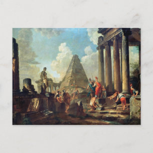 Alexander III the Great before the Tomb Postcard