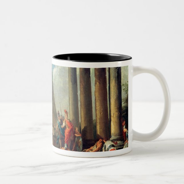 Alexander III  the Great before the Tomb Two-Tone Coffee Mug (Right)