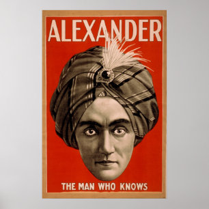 ALEXANDER Magician Illusionist VAUDEVILLE Poster