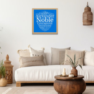 Alexander Name Cloud Customisable Poster