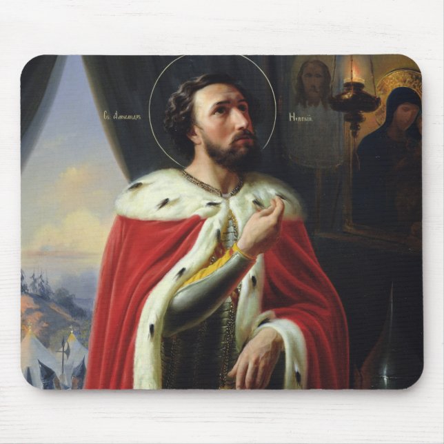 Alexander Nevsky, Duke of Novgorod Mouse Mat (Front)