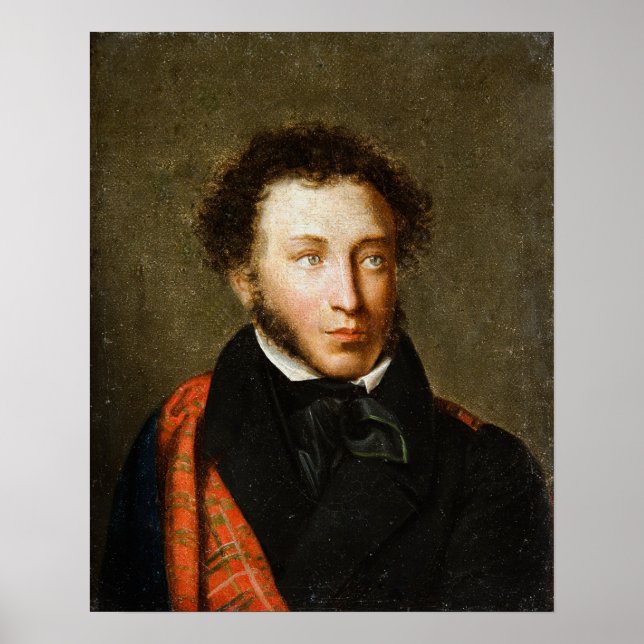 Alexander Pushkin Portrait Poster (Front)