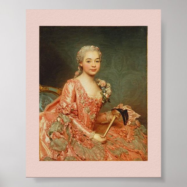 Alexander Roslin – Baroness de Neubourg-Cromière Poster (Front)