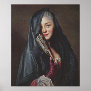 Alexander Roslin – The Lady with a Fan Poster
