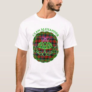 Alexander Scottish Tartan Celtic Thistle T-Shirt