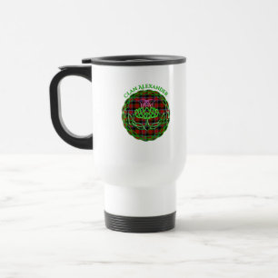Alexander Scottish Tartan Celtic Thistle Travel Mug