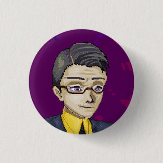 Alexander - small pin-back 3 cm round badge