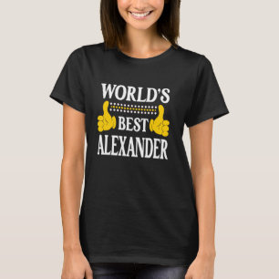 Alexander Surname Family Last Name World's Best Al T-Shirt