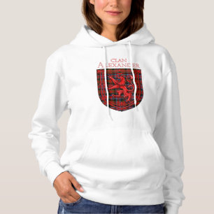 Alexander Tartan Scottish Plaid Lion Rampant Hoodie