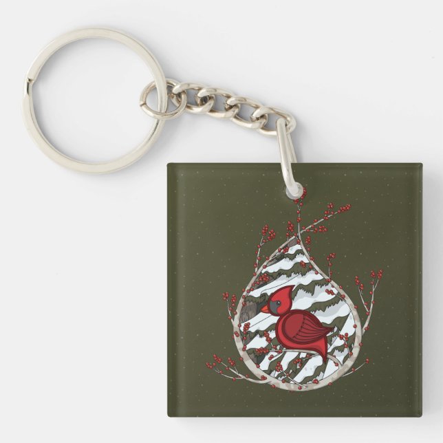 Alexander the Cardinal Acrylic Keychain (Front)