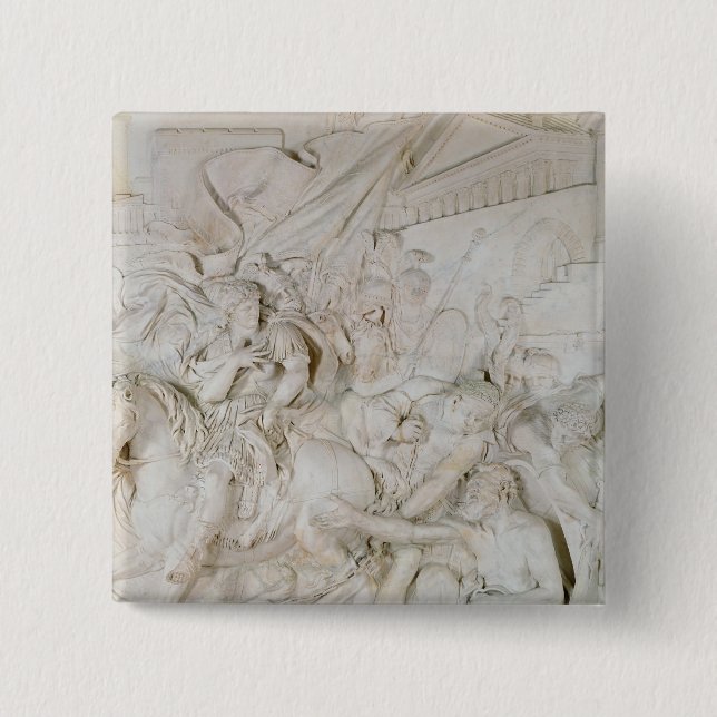 Alexander the Great 15 Cm Square Badge (Front)