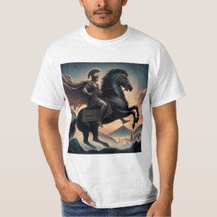 Alexander the Great and Bucephalus: The Double Leg T-Shirt