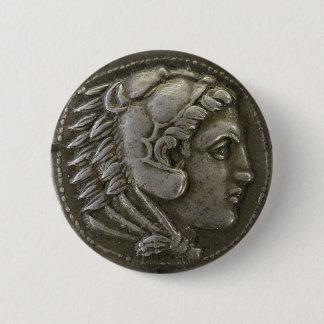 Alexander the Great Coin 6 Cm Round Badge