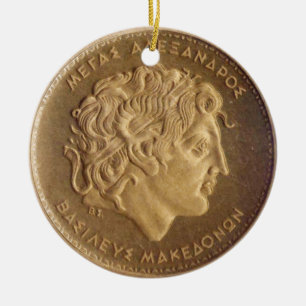 Alexander the Great, king of Macedonians Ceramic Tree Decoration