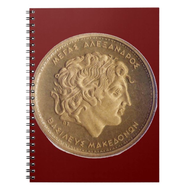 Alexander the Great, king of Macedonians Notebook (Front)