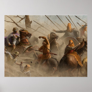 Alexander The Great mosaic Remastered Poster