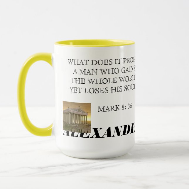 ALEXANDER THE GREAT MUG (Left)