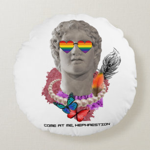 Alexander the Great Round Cushion
