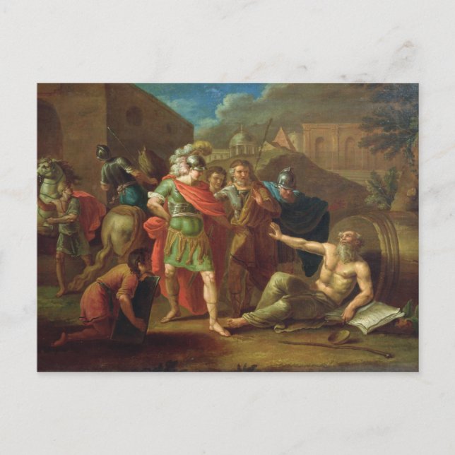 Alexander the Great visits Diogenes at Corinth Postcard (Front)