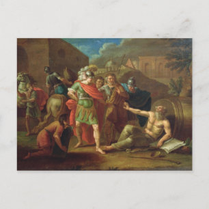 Alexander the Great visits Diogenes at Corinth Postcard