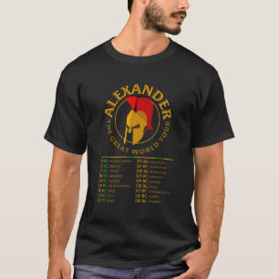 Alexander The Great World Tour Funny Historian Gif T-Shirt